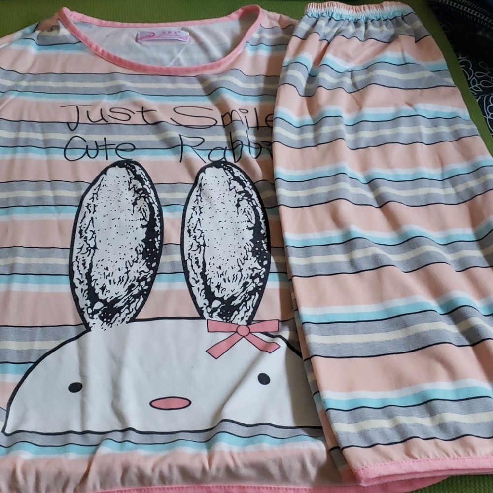 Sold :Cute pajama set #rabbit # bunny